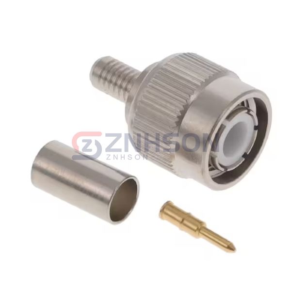 R143082000 TNC Straight Plug Crimp Type C Coaxial Connector | High-Performance RF Solution